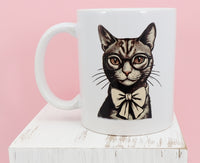 Francine The Brown Cat White Mug