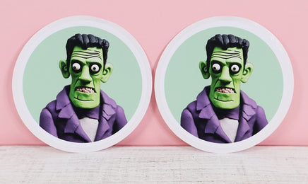 TwoAcreTees.com Frankenstein's Monster Sticker Pair