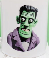 Frankenstein's Monster Black Handle Mug