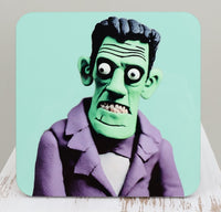 TwoAcreTees.com Frankenstein's Monster Square Coaster