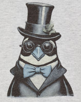 Franklin The Dashing Penguin Ash Gray Long Sleeve Shirt