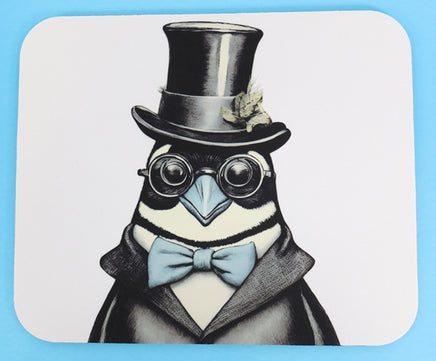 TwoAcreTees.com Franklin The Dashing Penguin Mouse Pad