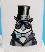 Franklin The Dashing Penguin Black Handle Mug