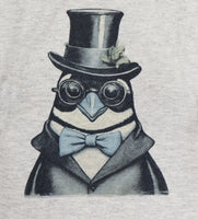 Franklin The Dashing Penguin Ash Gray Pullover Hoodie