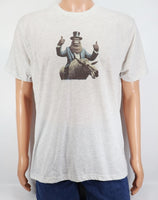 Garth The Sasquatch On A Moose Light Granite T-Shirt