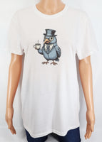 Gilbert The Coffee Drinking Bird Crisp White T-Shirt