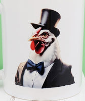 Gordon The Handsome Rooster Black Handle Mug