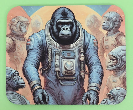 TwoAcreTees.com Gunther The Astronaut Gorilla Mouse Pad