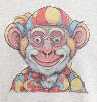 Gus The Goofy Clown Monkey Light Granite T-Shirt