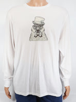 Hans The Fabulous Chicken Crisp White Long Sleeve Shirt