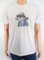 Hector The Fish Man Secret Agent Light Granite T-Shirt