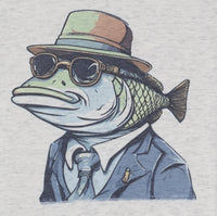 Hector The Fish Man Secret Agent Light Granite T-Shirt