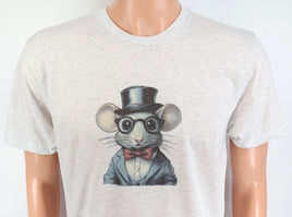 TwoAcreTees.com Herbert The Adorable Mouse Light Granite T-Shirt