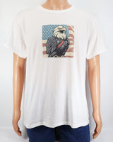 Honor The Loyal Bald Eagle Crisp White T-Shirt