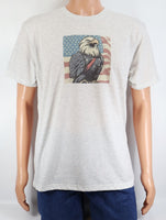 Honor The Loyal Bald Eagle Light Granite T-Shirt