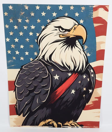 TwoAcreTees.com Honor The Loyal Bald Eagle Textured Print