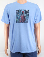 Houston The Astronaut Cardinal River Blue T-Shirt