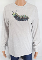 Hubert The Colorful Caterpillar Ash Gray Long Sleeve Shirt