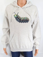 Hubert The Colorful Caterpillar Ash Gray Pullover Hoodie