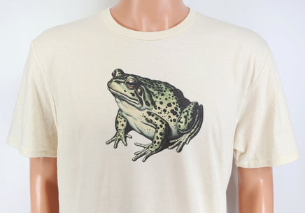 TwoAcreTees.com Irwin The Green Toad Vanilla Cream T-Shirt