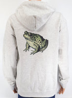 Irwin The Green Toad Ash Gray Zipper Hoodie