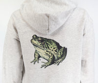 Irwin The Green Toad Ash Gray Zipper Hoodie