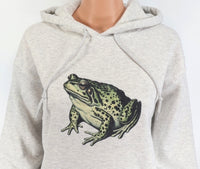 TwoAcreTees.com Irwin The Green Toad Ash Gray Pullover Hoodie