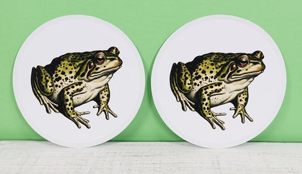 TwoAcreTees.com Irwin The Green Toad Sticker Pair