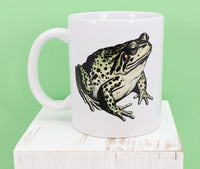 Irwin The Green Toad White Mug