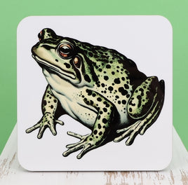 TwoAcreTees.com Irwin The Green Toad Square Coaster