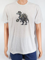 Ivan The Steampunk Velociraptor Light Granite T-Shirt