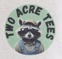 Jasper The Two Acre Tees Raccoon Logo Ash Gray Zipper Hoodie