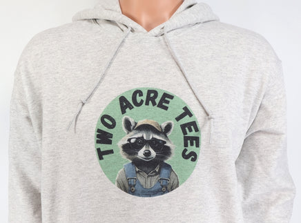 TwoAcreTees.com Jasper The Two Acre Tees Raccoon Logo