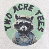 Jasper The Two Acre Tees Raccoon Logo Ash Gray Pullover Hoodie