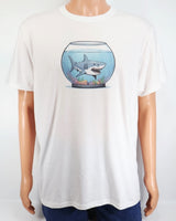 Jethro The Shark In A Fish Bowl Crisp White T-Shirt