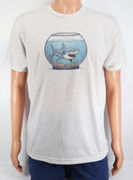 Jethro The Shark In A Fish Bowl Light Granite T-Shirt