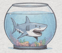 Jethro The Shark In A Fish Bowl Light Granite T-Shirt