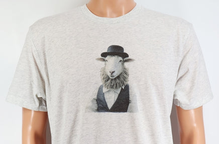 TwoAcreTees.com Joseph The Amish Sheep Light Granite T-Shirt