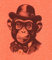 Julian The Stately Chimpanzee Lava Red T-Shirt