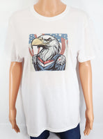 Justice The Devoted Bald Eagle Crisp White T-Shirt