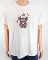 Lars The Creepy Clown Monkey Crisp White T-Shirt