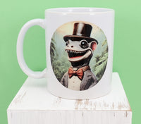 Larson The Smiling Gecko In The Jungle White Mug