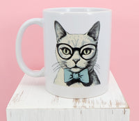 Leopold The White Cat White Mug