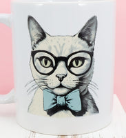 Leopold The White Cat White Mug