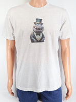 Maurice The Dapper Hippo Light Granite T-Shirt