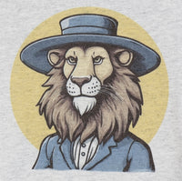 Mervin The Amish Lion Ash Gray Long Sleeve Shirt