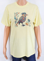 Mexico Style Colorful Bird Pastel Lemon T-Shirt