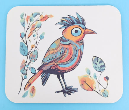 TwoAcreTees.com Mexico Style Colorful Bird Mouse Pad