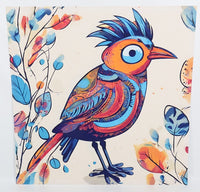 TwoAcreTees.com Mexico Style Colorful Bird Textured Print