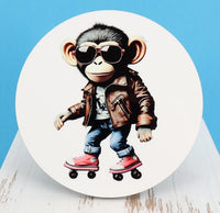 Miles The Roller Skating Monkey Round Coaster